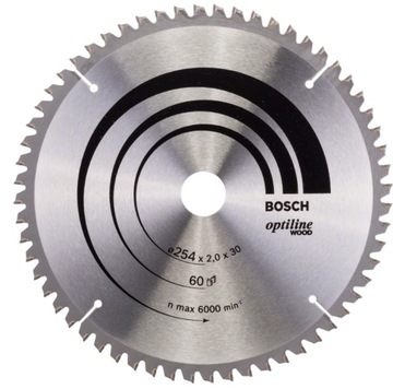 BOSCH PRO PIŁA TARCZOWA OPTILINE 254*30*60 DREWNO