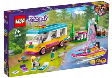 LEGO Friends 41681 mikrobus kempingowy i żaglówka
