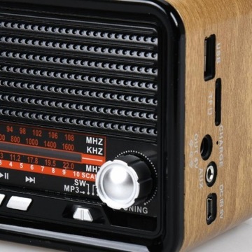 РАДИО РЕТРО USB BLUETOOTH ФУНКЦИОНАЛЬНЫЙ ПРИВОД SD-КАРТА FM AUX