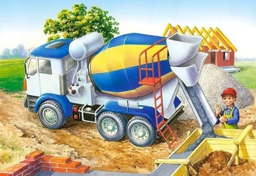 PUZZLE 60 ELEMENTÓW BETONIARKA NA BUDOWIE CASTORLAND