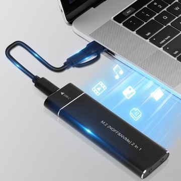 USB 3.1 10G M.2 NVMe Внешний корпус Алюминиевый сплав Простота в использовании