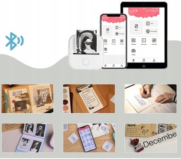 Phomemo T02 Bluetooth термопринтер для наклеек для фотографий Этикетка 53 мм 5H
