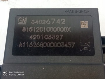 OPEL ASTRA K МОДУЛЬ ДАТЧИКА 6 PDC 84026742