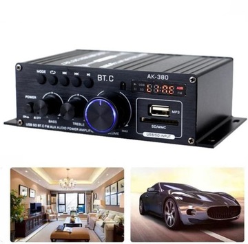 ЦИФРОВОЙ УСИЛИТЕЛЬ МОЩНОСТИ СТЕРЕОЗВУКА BT 5.0 12 В HIFI ДЛЯ ДОМАШНЕГО АВТОМОБИЛЯ