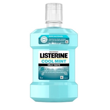 LISTERINE Cool Mint płyn do płukania jamy ustnej Łagodny Smak 1000ml