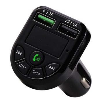 Car MP3 Dual USB Ładowarka LCD Zestaw Hand-