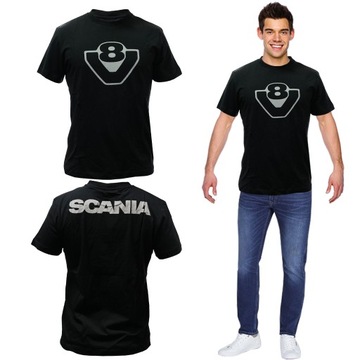 ORYGINALNA KOSZULKA KIEROWCY T-SHIRT SCANIA V8 KING OF THE ROAD ROZMIAR L