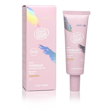 FaceBoom KREM BB SPF6 lekki podkład pielęgnacyjny 03 SUN rozświetlający 30g