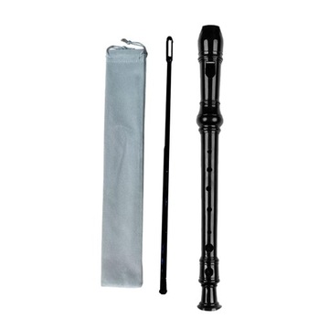 Flet prosty sopranowy Wygodny, świetny dźwięk, łatwy instrument, 8-otworowy flet czarny