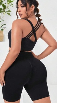 СПОРТИВНЫЙ КОМПЛЕКТ ЖЕНСКИЙ, ЧЕРНЫЙ SMOOTH CASUAL M VŹC