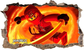 Naklejka plakat na ścianę LEGO NINJAGO ! 3D XL !