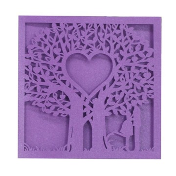 20 x Elegant Laser Cut Happniess Tree Wedding