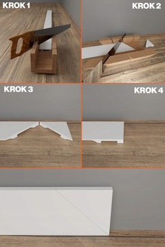 Белый LCL-10 Плинтус из полиуретана, 7,5 см