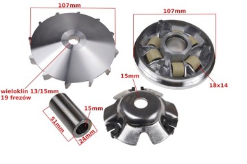 WARIATOR CHIŃSKI SKUTER 4T GY 125