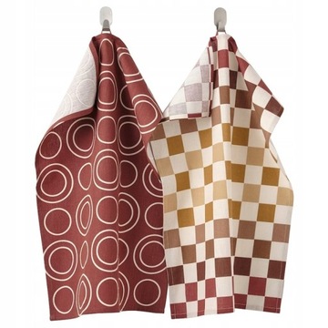 IKEA KROSAMOS Ścierka kuchenna 50x70 cm 2 szt LEN