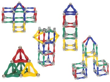 МАГНИТНЫЕ КОНСТРУКЦИОННЫЕ БЛОКИ ЗАМОК 120 ЭЛЕМЕНТОВ