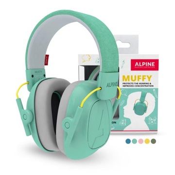 Nauszniki Alpine Muffy Kids - mint Made in Holland