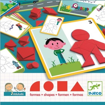 Ukladanka z figur geometrycznych Tangram DJECO