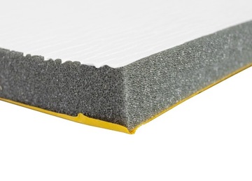 Коврик ПЕНА 1 см БЕЛЫЙ звукоизоляционный АКУСТИЧЕСКИЙ материал, поглощающий 10 мм