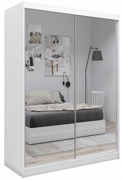 Szafa garderoba do sypialni z lustrami 160cm