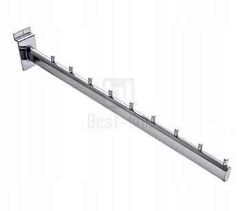 WIESZAK POCHYŁY OWAL 40cm 9N NA PANEL SLATWALL b1