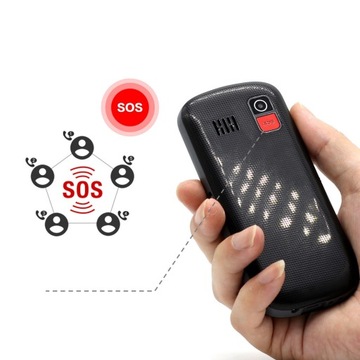 2G TELEFON KOMÓRKOWY DLA SENIORÓW BEZ UMOWY, DUAL SIM, Z DUŻYM PRZYCISKIEM