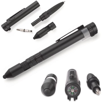 DŁUGOPIS 7w1 / touch pen latarka kompas śrubokręt