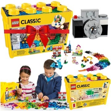 KLOCKI LEGO PREZENT DLA 5 6 7 8 LATKA CLASSIC 10698 KREATYWNE DUŻE PUDEŁKO