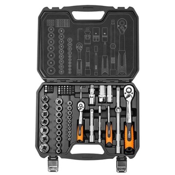 ZESTAW KLUCZY KLUCZE NASADOWE NEO 73SZT WALIZKA