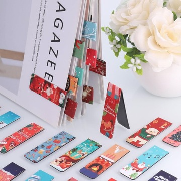 30 МАГНИТНЫХ РОЖДЕСТВЕНСКИХ ЗАКЛАДОК, МАГНИТЫ, КНИГИ, РОЖДЕСТВЕНСКИЕ ЗАКЛАДКИ