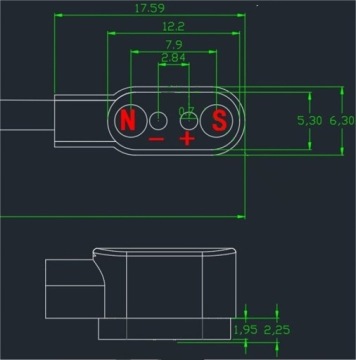 USB-КАБЕЛЬ ПИТАНИЯ УНИВЕРСАЛЬНОЕ ЗАРЯДНОЕ УСТРОЙСТВО ДЛЯ СМАРТ-ЧАСОВ 2PIN 2,84 ММ