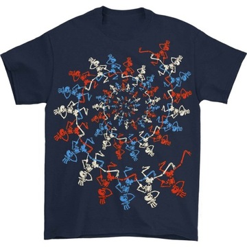 KOSZULKA Grateful Dead USA Spiral Skeletons Cotton T-Shirt