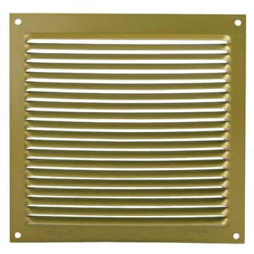 KRATKA WENTYLACYJNA aluminiowa Złoty mat 17x17 cm