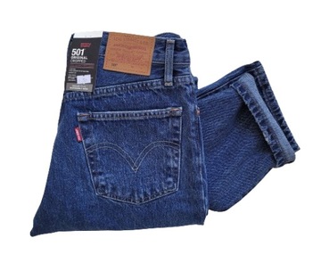 spodnie damskie jeansowe LEVI'S 501 Original Cropped W26 L30 26x30 XS/S