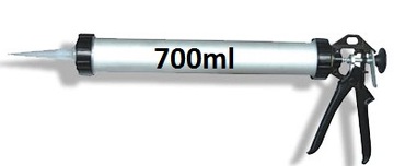 ALUMINIOWY WYCISKACZ PISTOLET DO SILIKONU 600ml