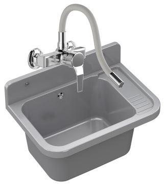 ZLEWOZMYWAK techniczny ZLEW GOSPODARCZY głęboki KOMORA PARON + BATERIA FLEX