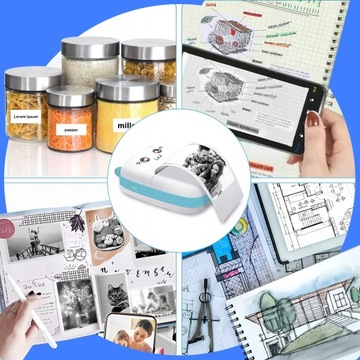 DRUKUŚ MINI DRUKARKA TERMICZNA DO ZDJĘĆ NATYCHMIASTOWY DRUK + 21SZT ROLEK