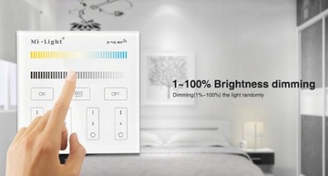 СЕНСОРНЫЙ пульт дистанционного управления Milight B2 CCT с лентой НАСТЕННЫЙ