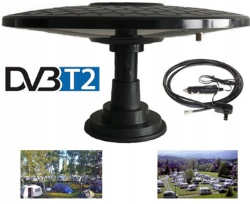 КЕМПИНГОВАЯ АНТЕННА DVBT2 DVB-T2 DVBT-2 МАГНИТ СИЛЬНЫЙ +44 дБ КЕМПИНГ СИЛЬНЫЙ