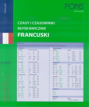 CZASY I CZASOWNIKI BŁYSKAWICZNIE. FRANCUSKI PONS