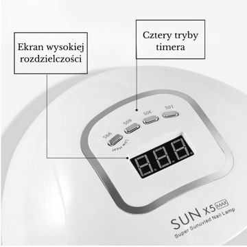 Lampa do Paznokci LED UV do Hybryd Żeli