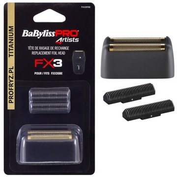 Babyliss FX3 Głowica folia golarki czarna oryginał
