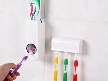 Держатель дозатора зубной пасты, вешалка для зубных щеток.