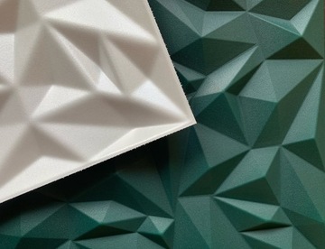 Украшение стены из зеленой пенопластовой коробки с аметистом