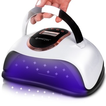 LAMPA DO PAZNOKCI MOCNA UV LED 168W MANICURE PEDICURE ŻELI HYBRYD Z UCHYTEM