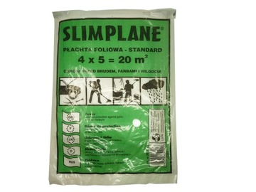 Folia malarska Slimplane 5 m x 4 m Ochrona Powierzchni Podczas Malowania