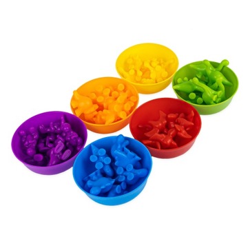 РАЗНОЦВЕТНЫЕ ДИНОЗАВРЫ МОНТЕССОРИ ФИГУРКИ ДЛЯ ОБУЧЕНИЯ 56e