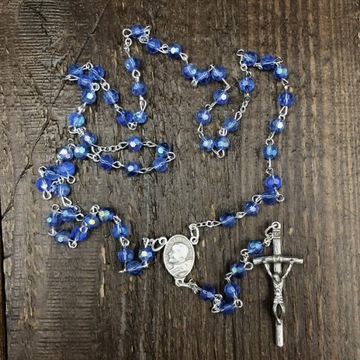 Розарий с хрустальными бусинами