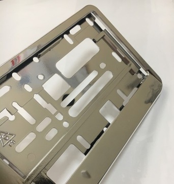 ХРОМИРОВАННАЯ РАМКА НОМЕРНОГО ЗНАКА, ХРОМИРОВАННАЯ, 2 ШТ.