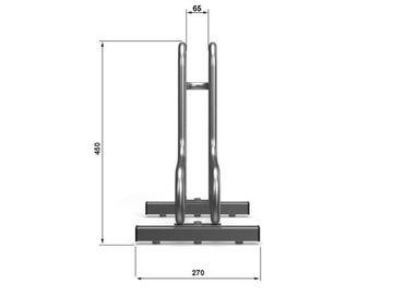 Велоподставка на 1 велосипед, велоподставка рад-1